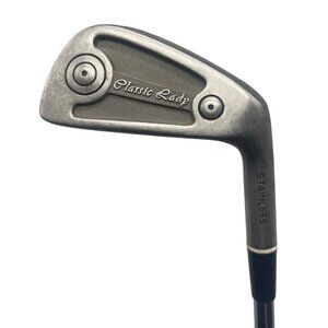 classic lady 8 iron golf club stainless steel right handed silhouette grip READ